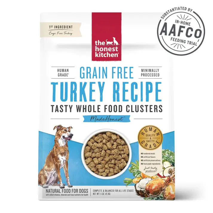 The Honest Kitchen Whole Food Clusters Grain Free Turkey Dry Dog Food The Honest Kitchen