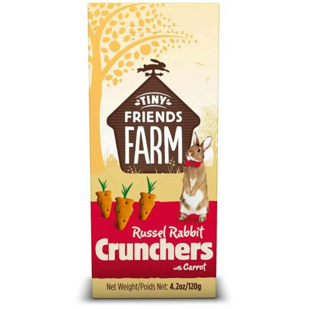 Tiny Friends Farm Russel Rabbit Crunchers with Carrot 4.2 oz Tiny Friends Farm