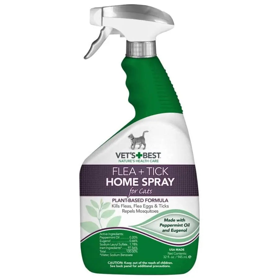 Vet's Best Flea and Tick Home Spray for Cats 32 oz Vet's Best