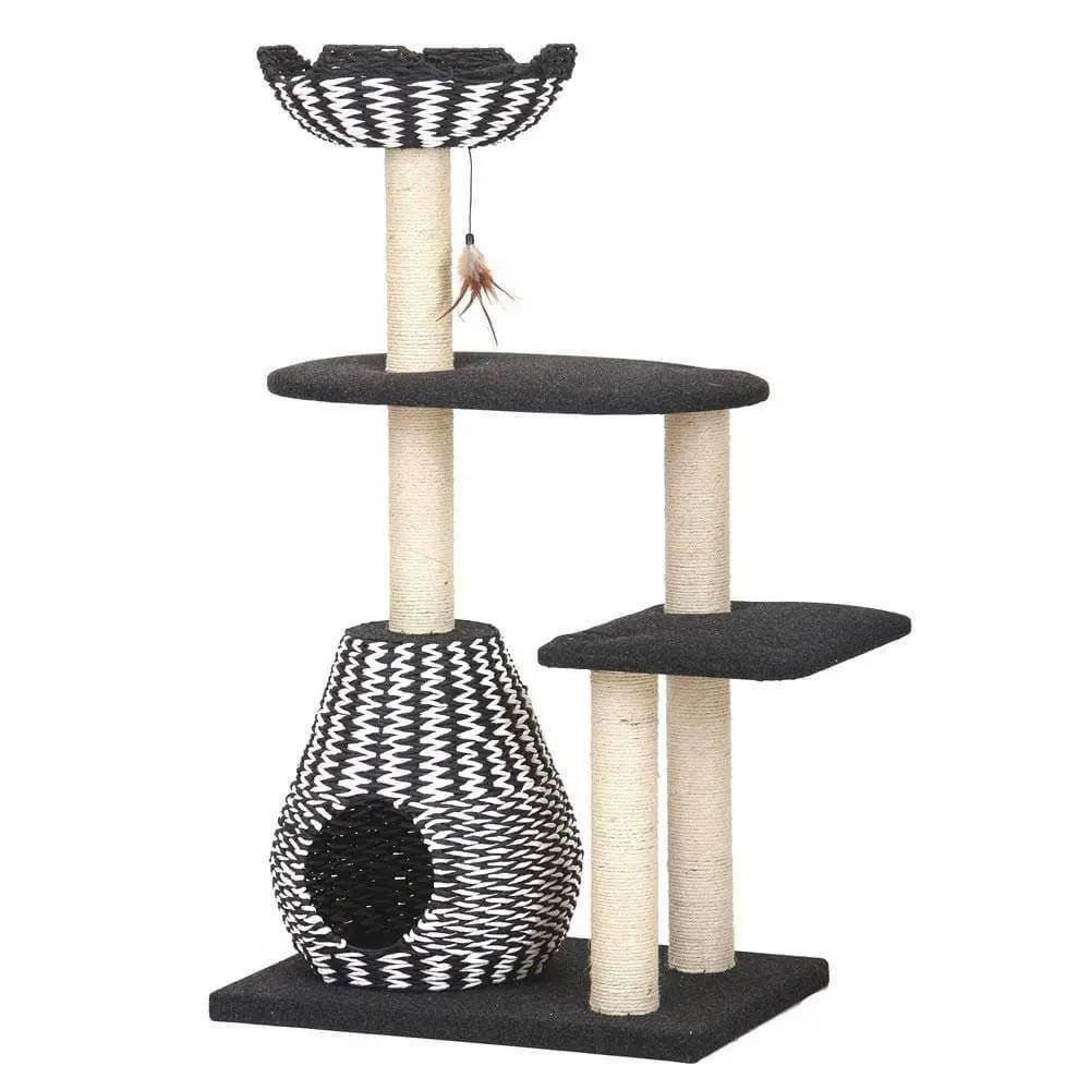 W/ a Soft Hand-Woven Paper Rope Condo, PetPals Group