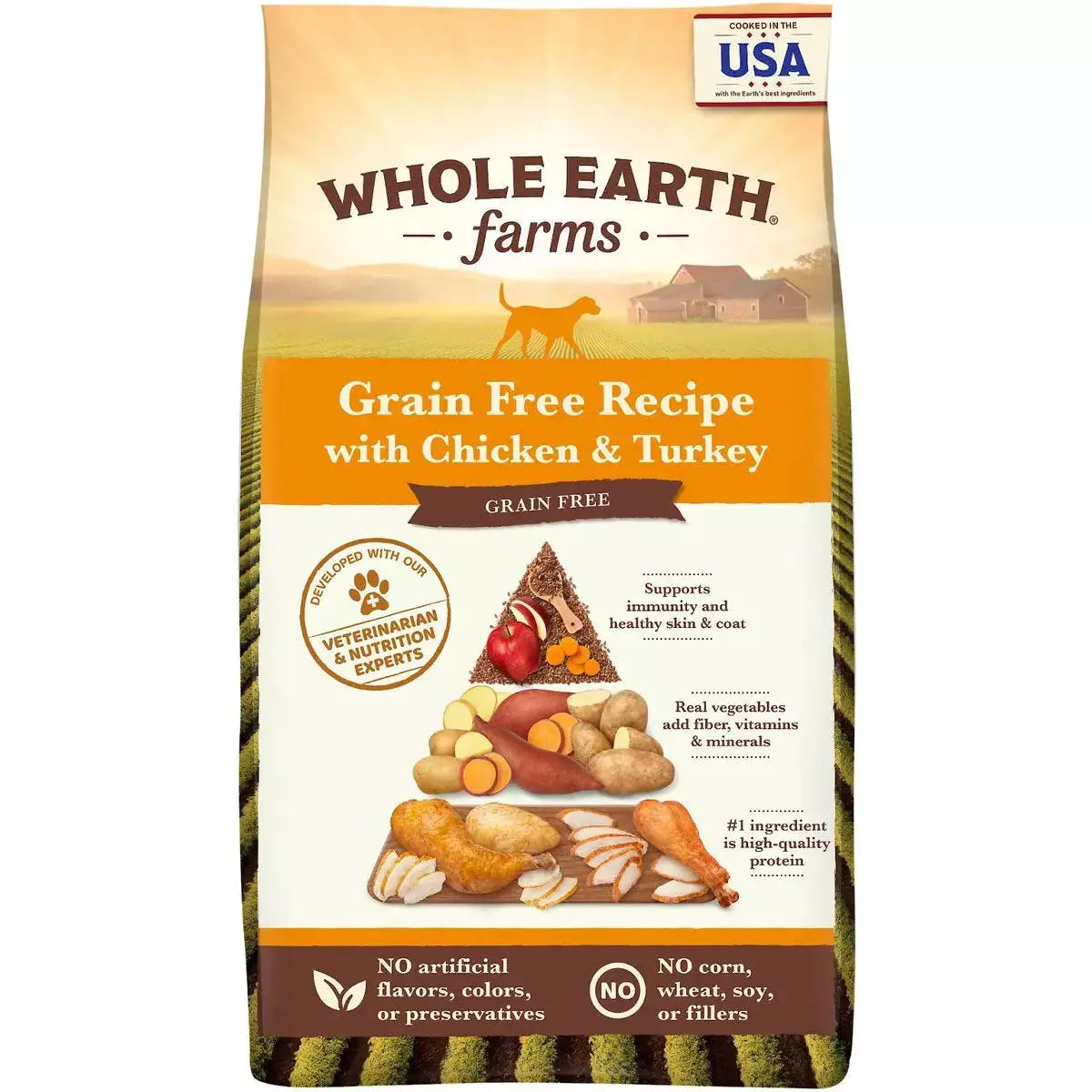 Whole Earth Farms® Goodness from the Earth Grain Free Chicken & Turkey Recipe Dog Food 25 Lbs Whole Earth Farms®