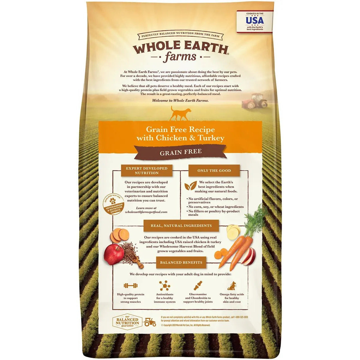 Whole Earth Farms® Goodness from the Earth Grain Free Chicken & Turkey Recipe Dog Food 25 Lbs Whole Earth Farms®