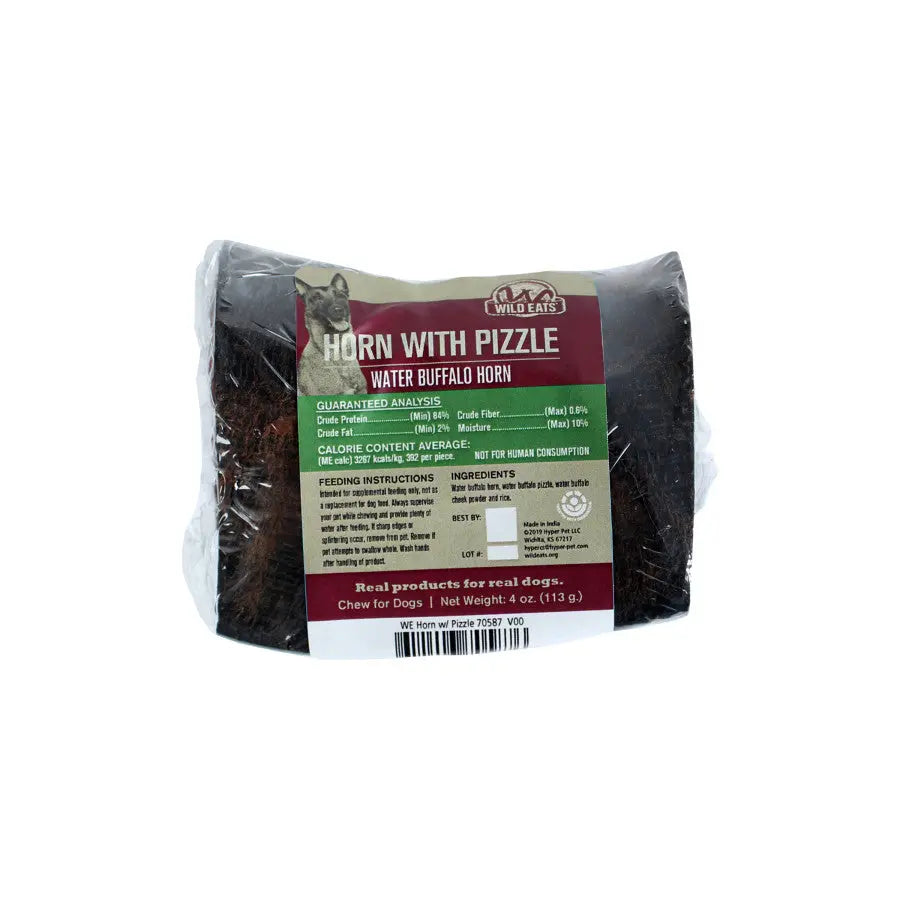 Wild Eats Water Buffalo Horn w/Pizzle Dog Treat Wild Eats