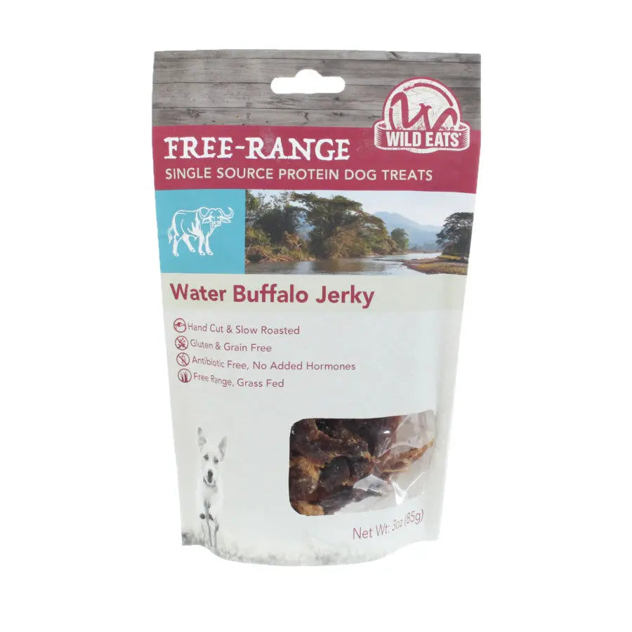 Wild Eats Water Buffalo Jerky Dog Treat 3 oz Wild Eats