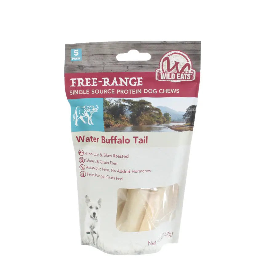 Wild Eats Water Buffalo Tail Dog Treat 5-6 in, 5 ct Wild Eats