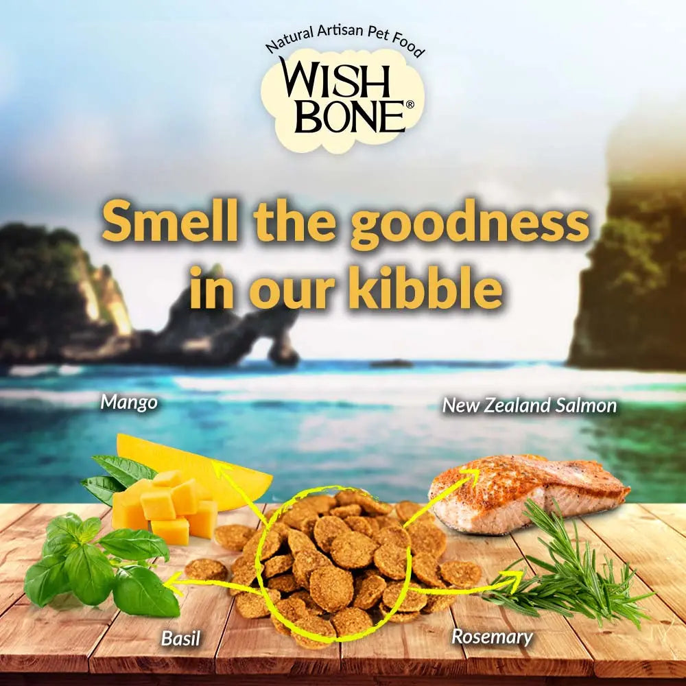 Wishbone Grain Free Ocean  Real New Zealand Salmon Dry Dog Food Wishbone