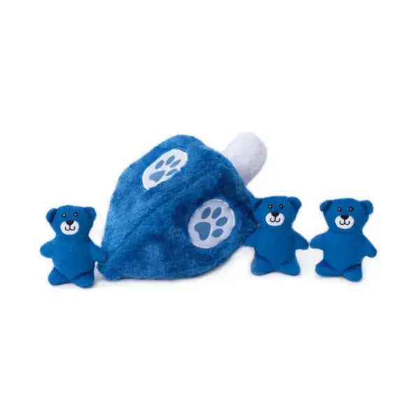 Zippy Paws Hanukkah Zippy Burrow Dreidel Dog Toys Zippy Paws