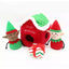 Zippy Paws Holiday Burrow Santa's Workshop Dog Toys Zippy Paws