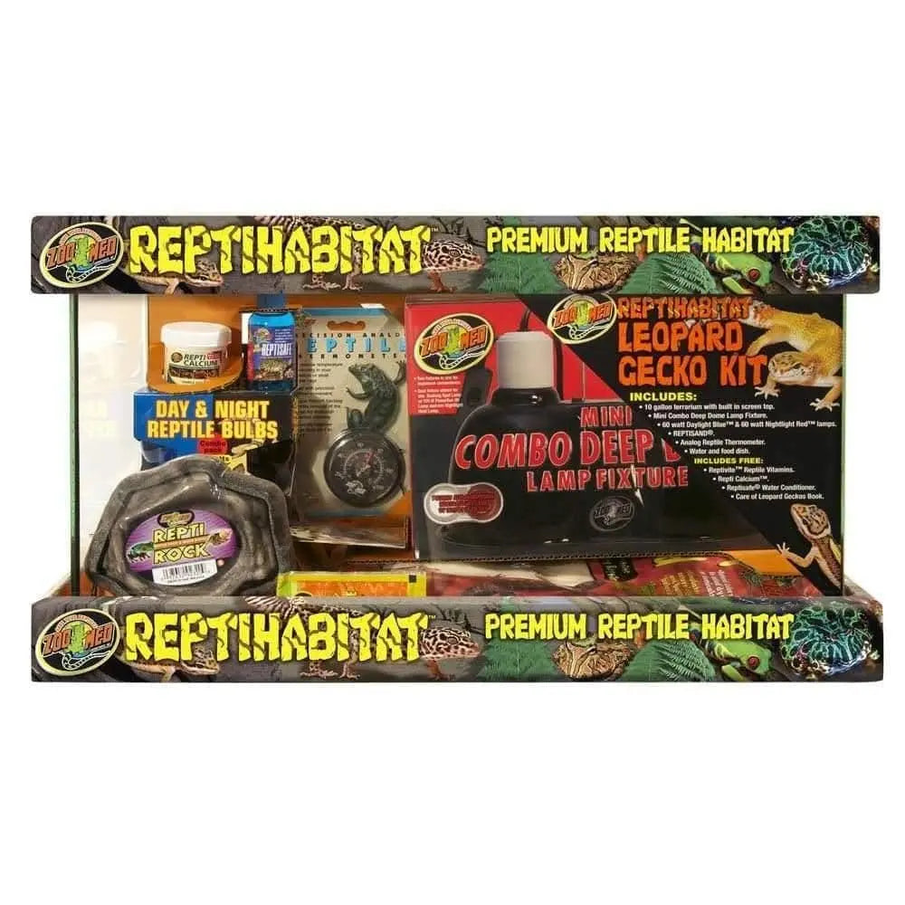 Zoo Med ReptiHabitat Leopard Gecko Tank Kit 10gal Zoo Med Laboratories CPD