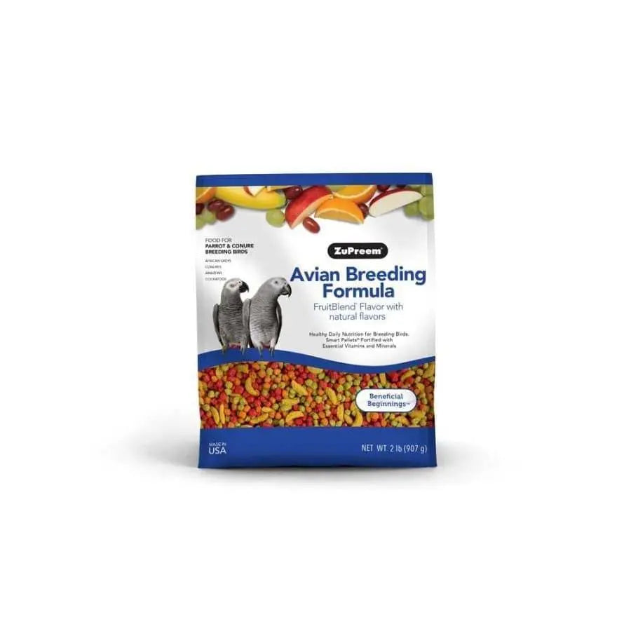 ZuPreem AvianBreeder FruitBlend Flavor Pelleted Bird Food for Parrots and Conures ZuPreem