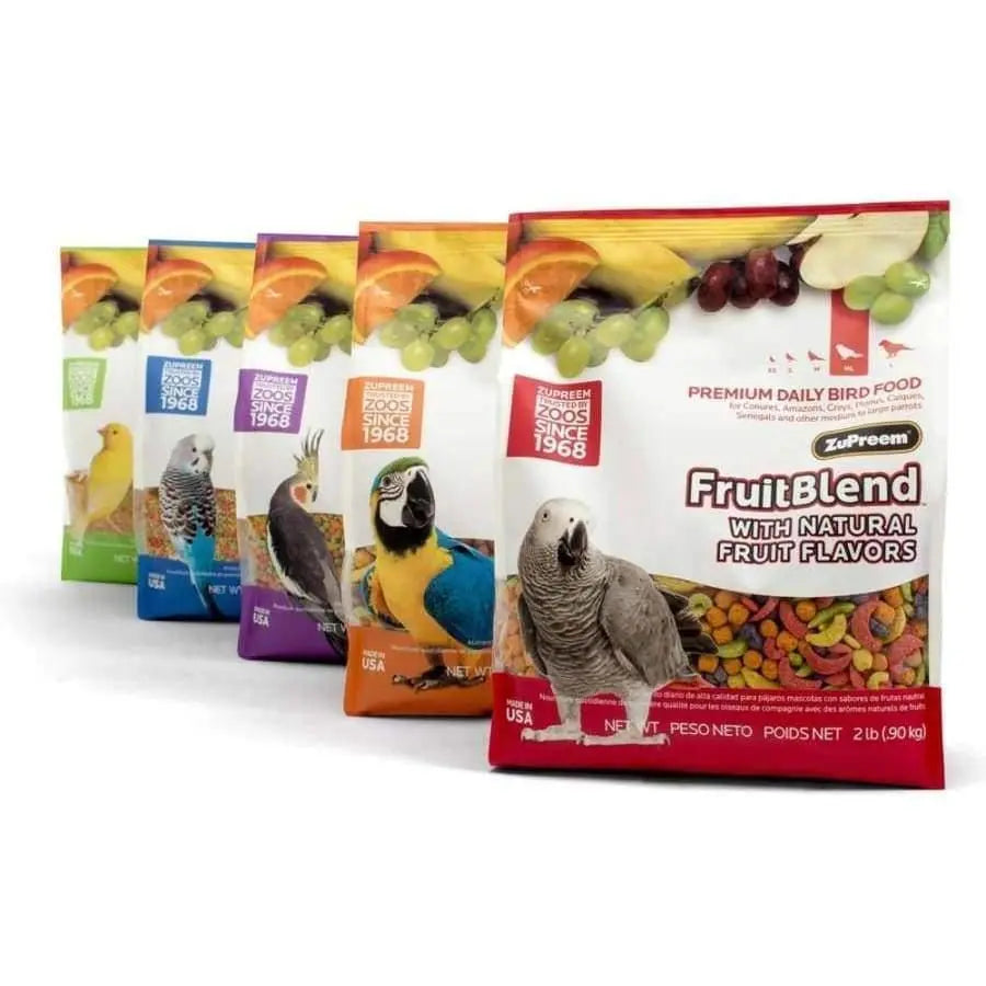 ZuPreem FruitBlend with Natural Flavor Pelleted Bird Food for Parrots and Conures ZuPreem