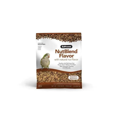 ZuPreem NutBlend with Natural Nut Flavor Pelleted Bird Food for Medium Birds 1ea/2 lb ZuPreem