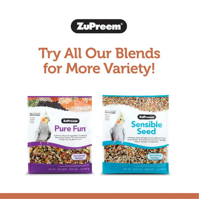 ZuPreem NutBlend with Natural Nut Flavor Pelleted Bird Food for Medium Birds 1ea/2 lb ZuPreem