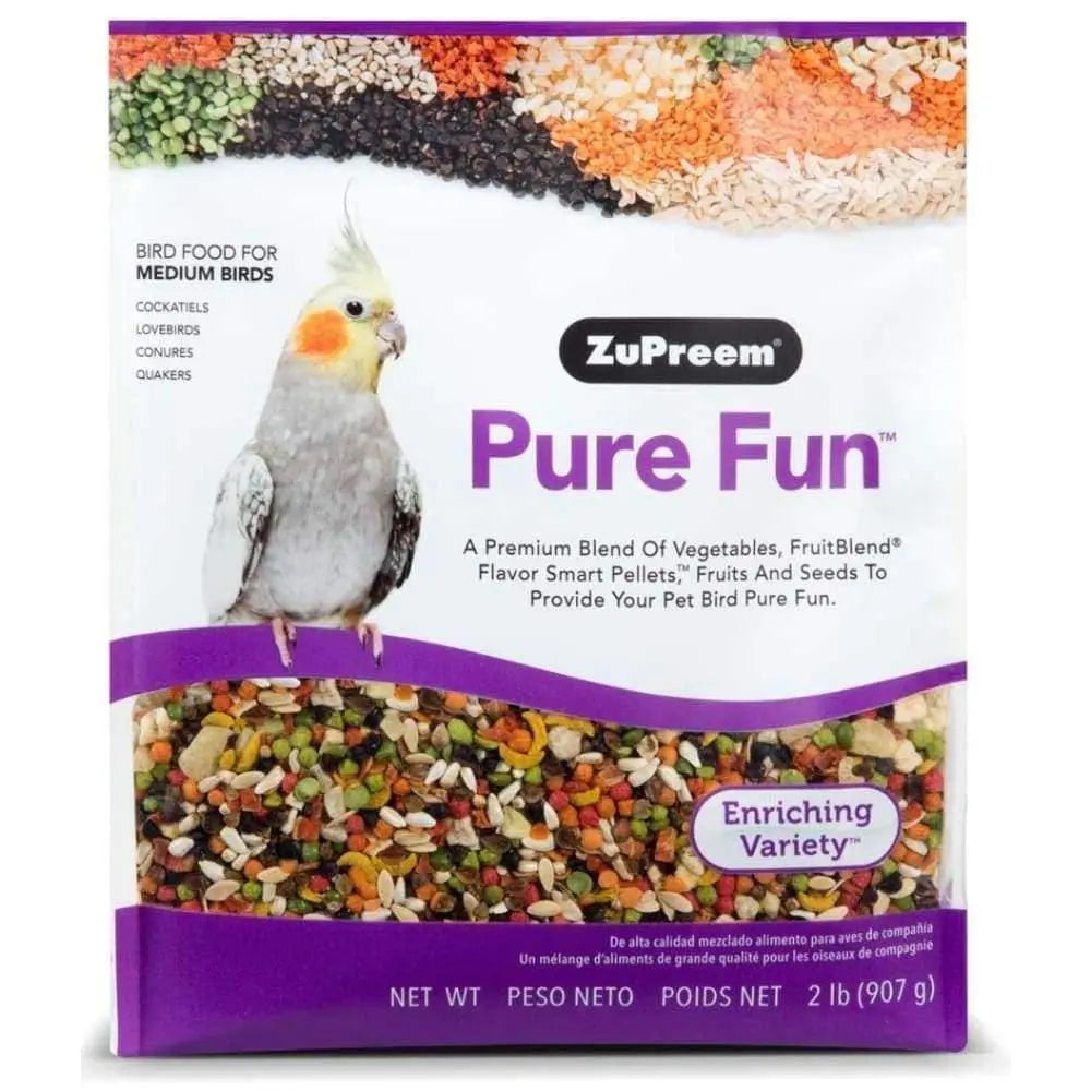 ZuPreem Pure Fun Bird Food for Medium Birds 1ea/2 lb ZuPreem