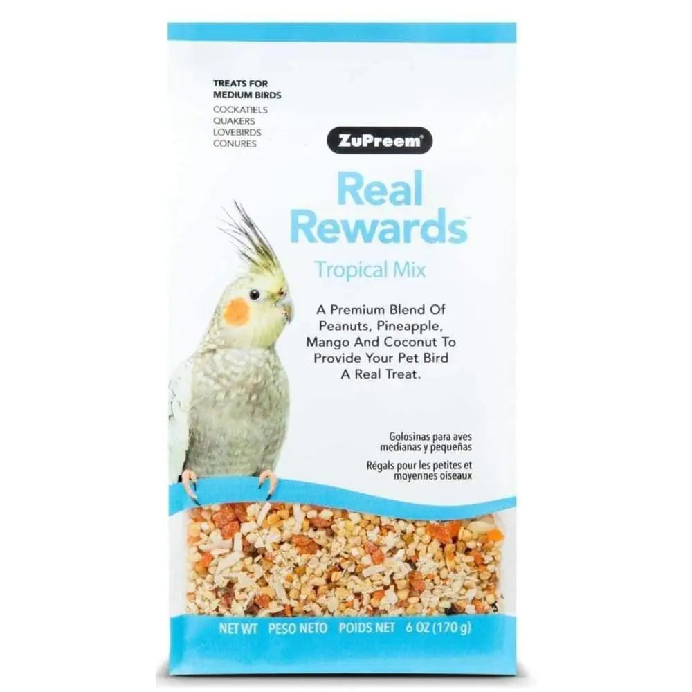 ZuPreem Real Rewards Tropical Mix Treats for Medium Birds 1ea/6 oz ZuPreem