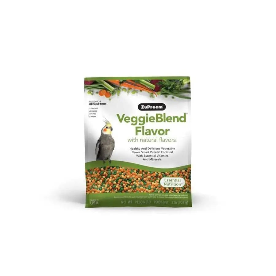 ZuPreem VeggieBlend with Natural Flavor Pelleted Bird Food for Medium Birds 1ea/2 lb ZuPreem